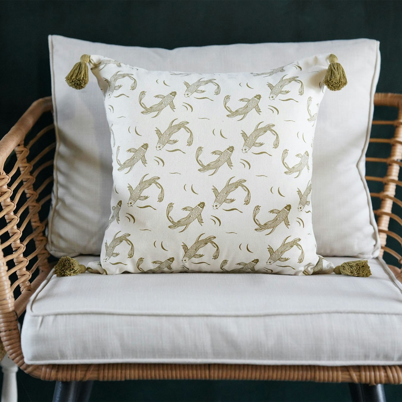 Sakana Cushion - Herb by Tikauo