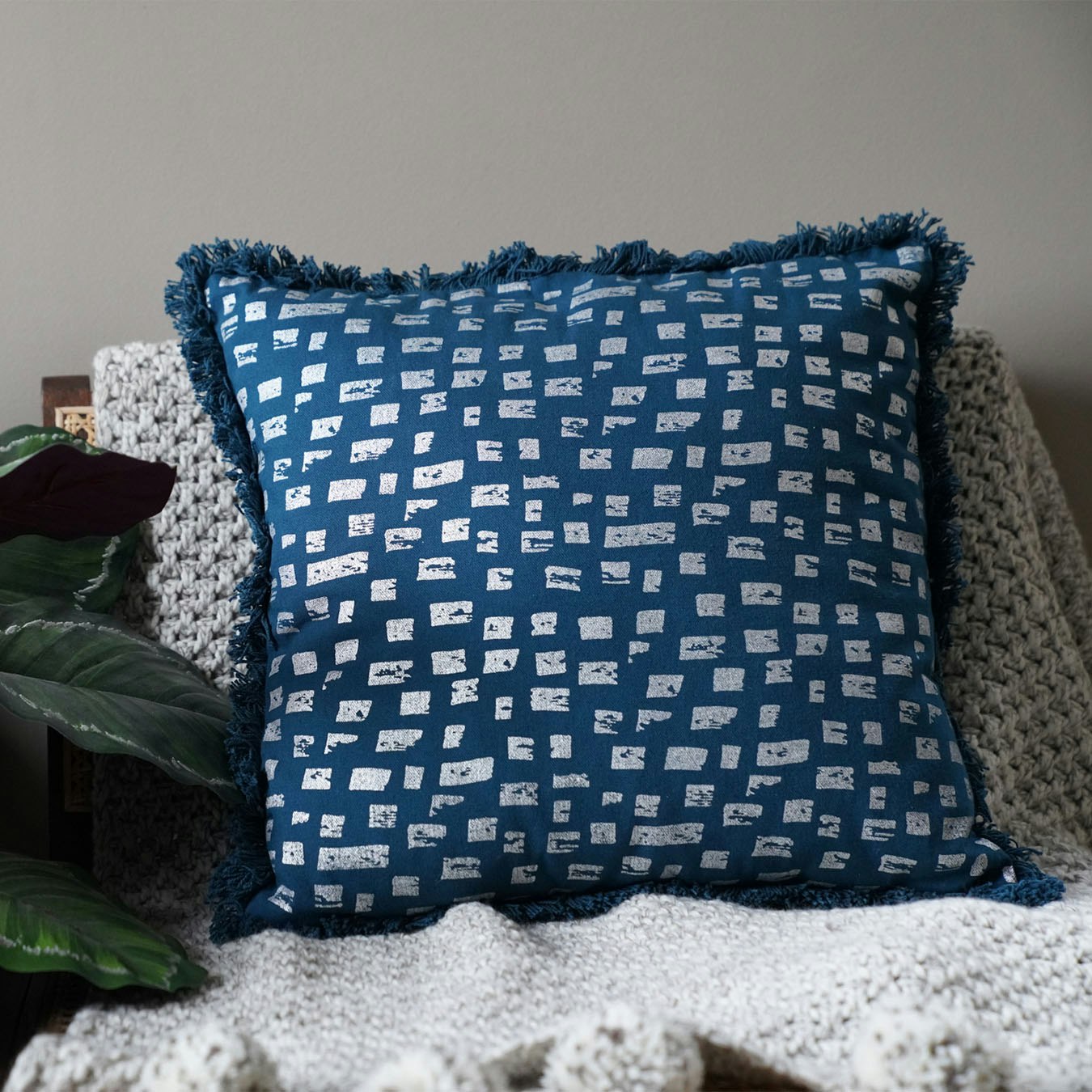 Mirage Bricks Cushion by Tikauo