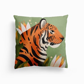 Tiger Lily Canvas Cushion
