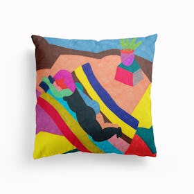 The Sunny Days Are Almost Over Canvas Cushion