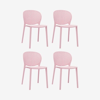 Bailey Kids Chairs - Pink - Set of 4