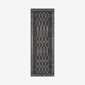 Villa Monaco Runner Rug - Charcoal