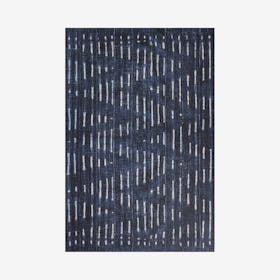 Bolt Zig Area Rug - Denim