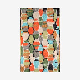 Bungalow Tiles Area Rug - Multicoloured