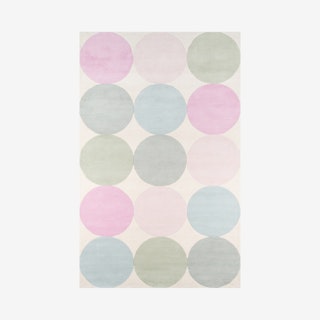 Delmar Agatha Pastel Dots Area Rug - Multicoloured