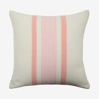 Tradition Square Pillow Cover - White / Pink