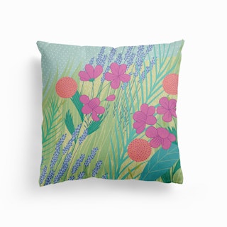 Geranium Lavender Canvas Cushion