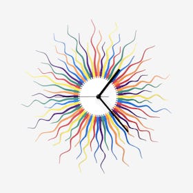 Medusa Clock - Rainbow