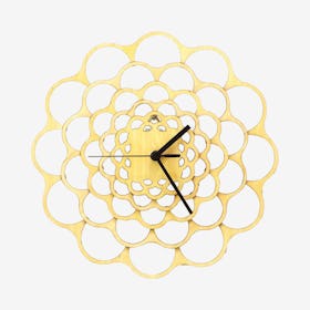 Coral Clock - Light Wood