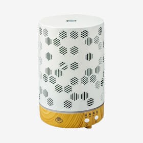 Honeycomb Diffuser With Base - White - Lightwood