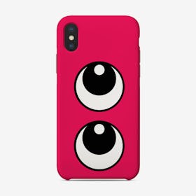 Making Eyes Magenta Phone Case