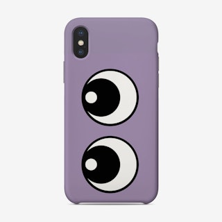 Making Eyes Up Lilac Phone Case