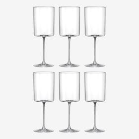 Medium 34 - Wine Glasses - Crystal - Set of 6