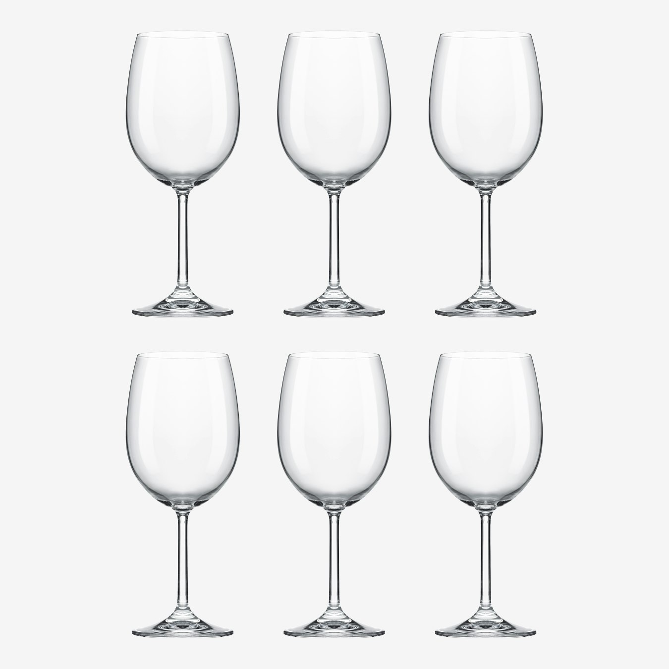 Gala 35 Wine, 13 oz. Crystal Red Wine Glass, Set of 6 