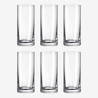 Classic Long Drink XL Glasses - Crystal - Set of 6