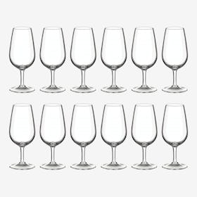 INAO/ISO Wine Tasting Glasses - Crystal - Set of 12