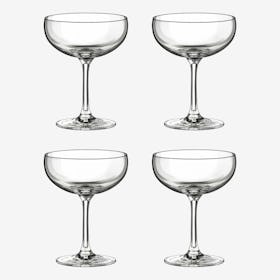 Champagne Coupe Glasses - Crystal - Set of 4
