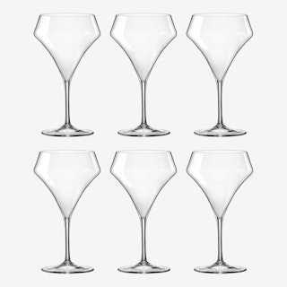 Aram Cocktail Glasses - Crystal - Set of 6