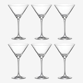 Martini Glasses - Crystal - Set of 6