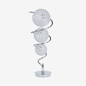 3-Light Vertical Sphere Table Lamp