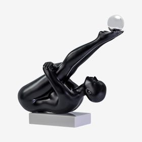 Francine Doll Sculpture - Matte Black