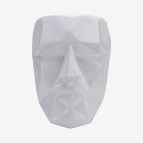 Geometric Wall Mask - White