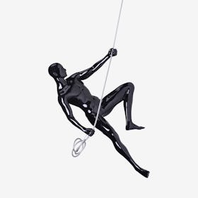 Climbing Man Wall Decor - Black