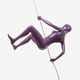 Climbing Woman Wall Decor - Violet