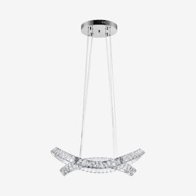 Pendant Lamp - Crystal / Chrome Metal