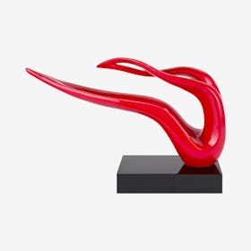 Saggita Abstract Sculpture - Red