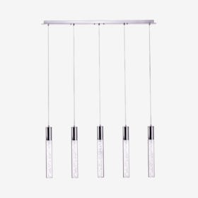 Sparkling Night 5-Light Cylinder Chandelier