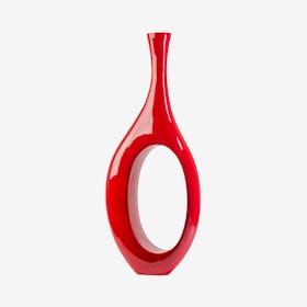 Trombone Vase - Red