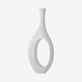 Trombone Vase - White