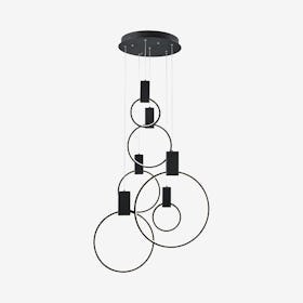 Hong Kong LED Chandelier - Black