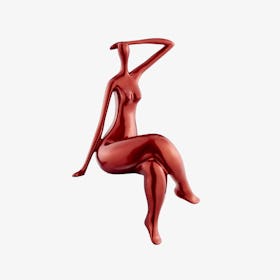 Isabella Sculpture - Metallic Red