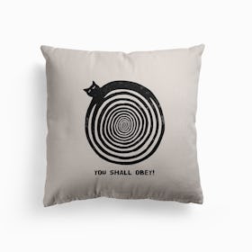 Hypnoticat Canvas Cushion