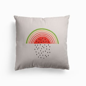 Rainbow Watermelon Canvas Cushion