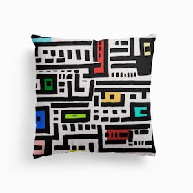 Urban Cat Affairs Canvas Cushion