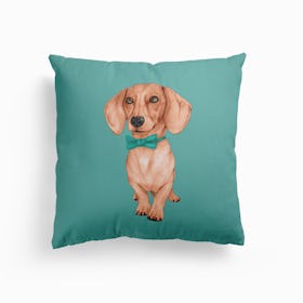 Dachshund Canvas Cushion