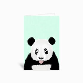 Cute Panda Greetings Card