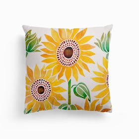 Sunflowers Canvas Cushion