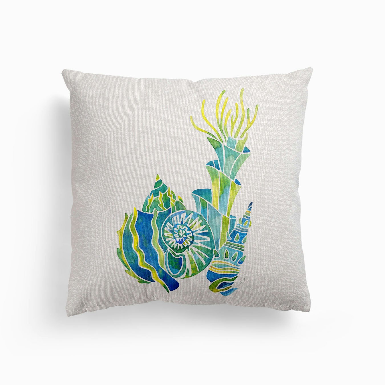 Shells Canvas Kissen