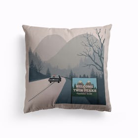 Welcome To Twin Peaks Canvas Cushion