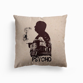 Hitchcock Psycho Canvas Cushion
