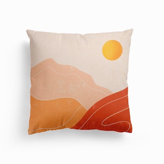Mountains Canvas Cushion