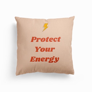 Protect Your Energy Canvas Cushion