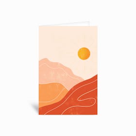 Mountains Greetings Card