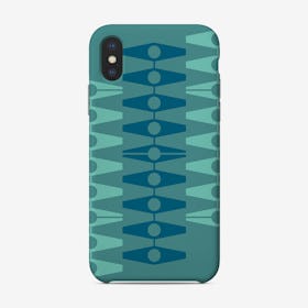 Abstract Eyes In Blue Tones Phone Case
