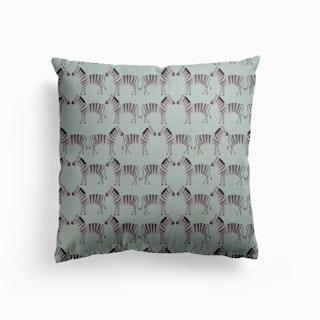 Zebras Canvas Cushion