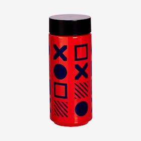 Tic Tac Toe Tumbler - Crimsom - Ceramic